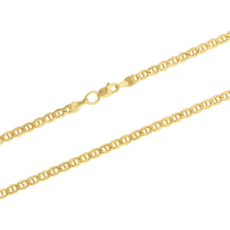 585er Goldkette Panzersteg Kette flach 3,2mm Gelbgold