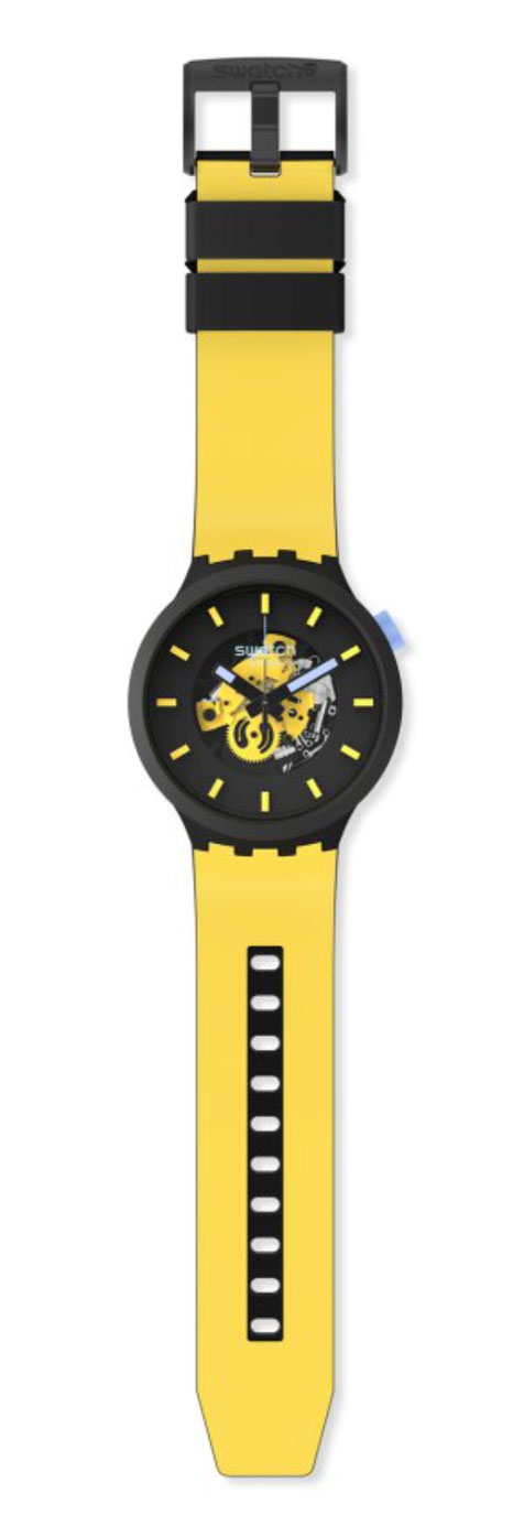 Swatch Mustard Skies Big Bold Bioceramic SB03B109