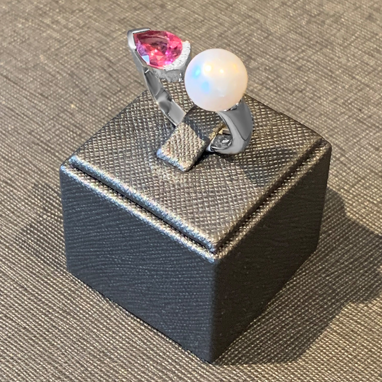 Turmalin Perlen Damen Ring aus 585/- Gold EXPR4001