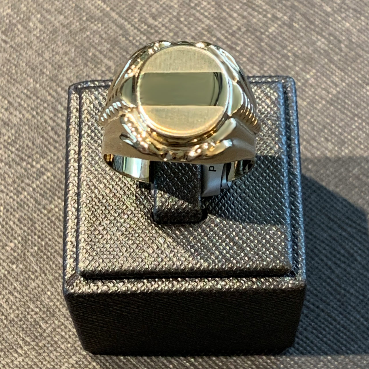 Siegel Ring Herren aus 585/- Gold EXR4173