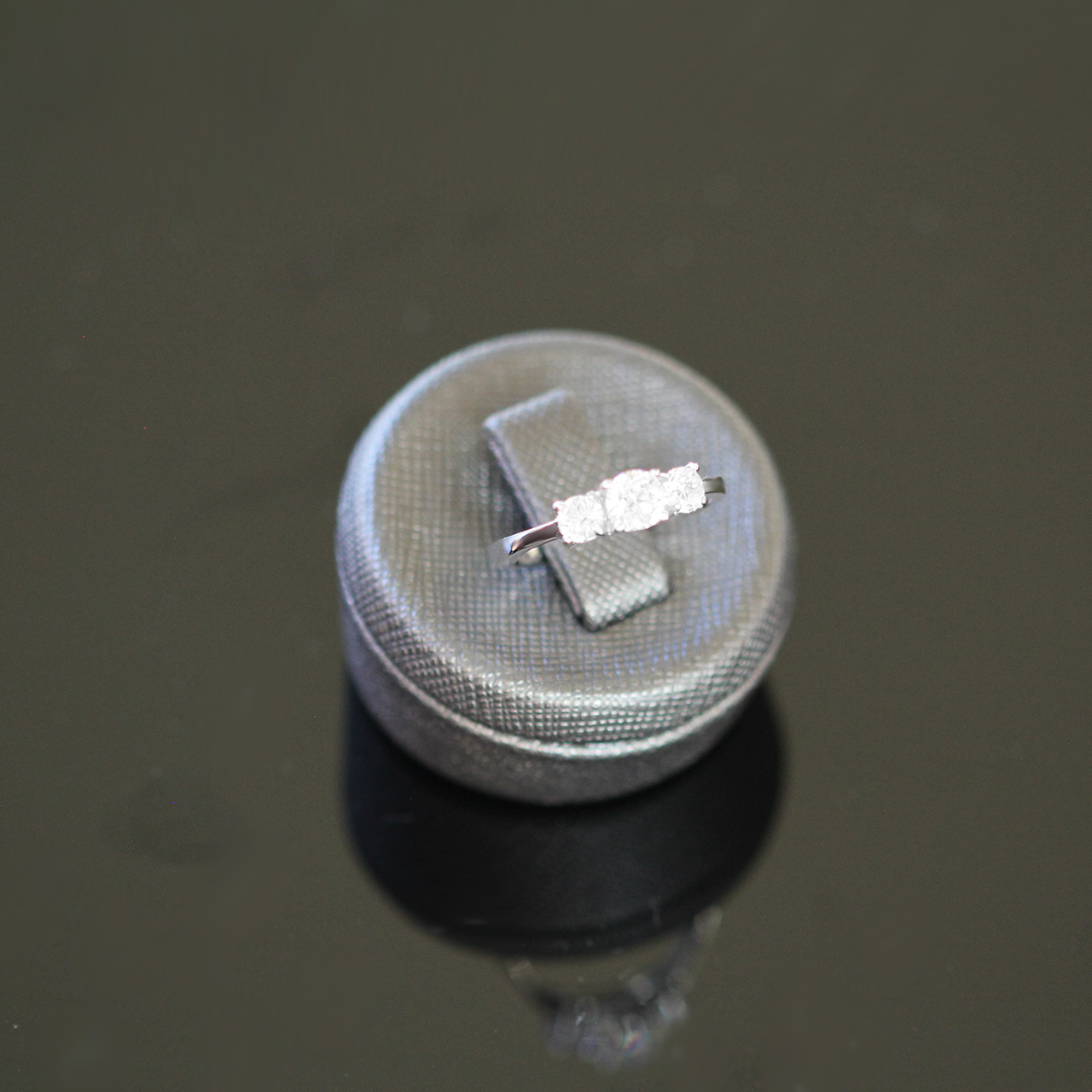 Weißgoldring mit Zirkonia 585/- Goldring EXR4132