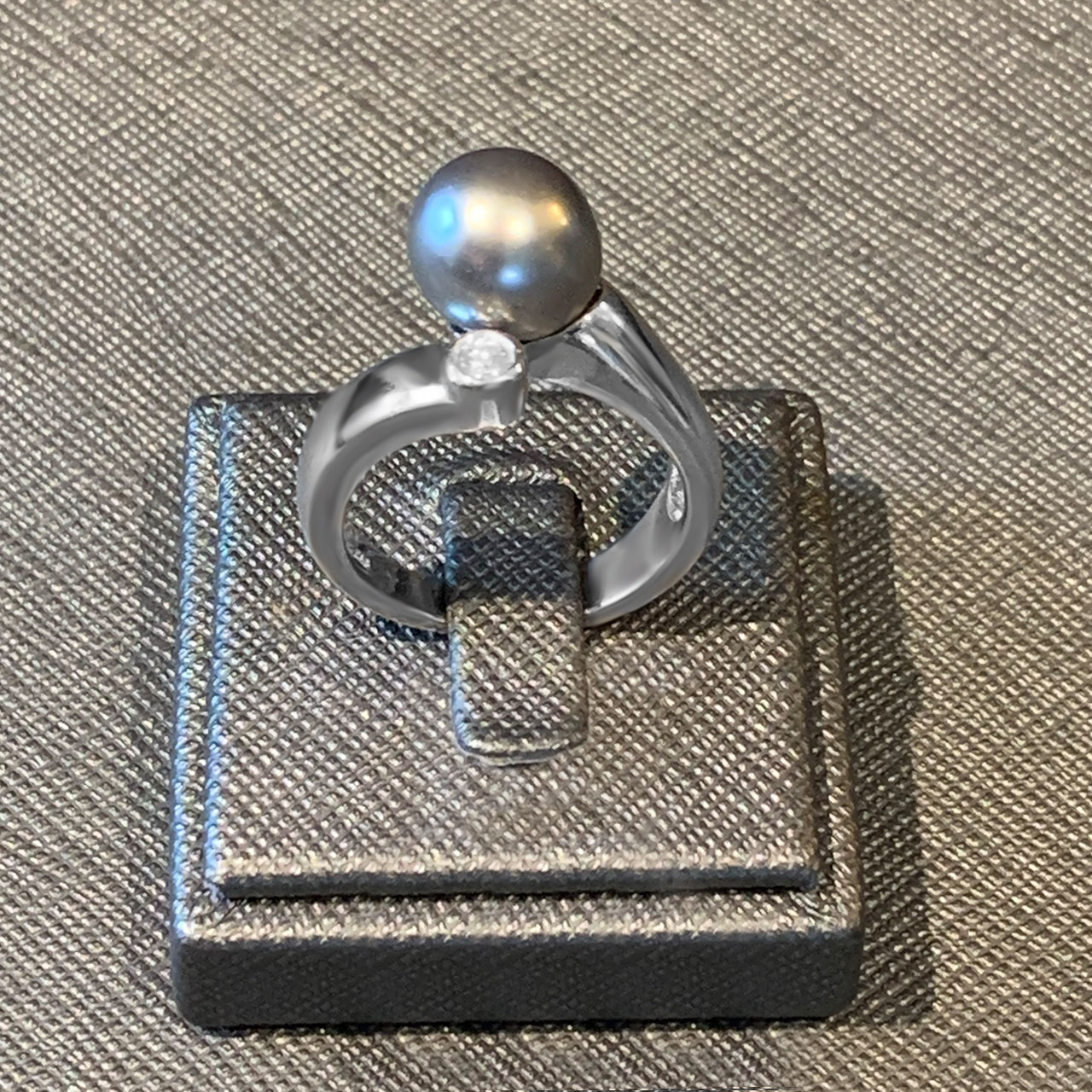 IMG_6560 Diamant Taiti Perlen Damen Ring aus 585/- Gold EXPR4011