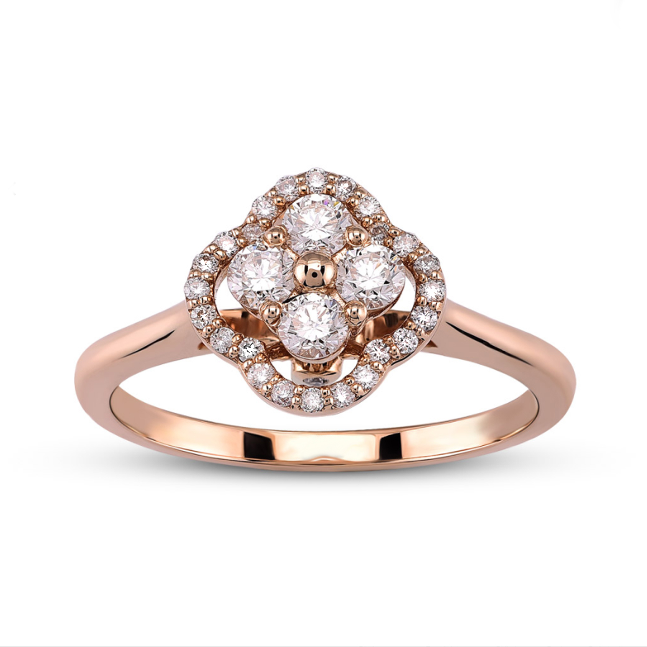 Brillant Ring 750/- Rosegold EXR4099