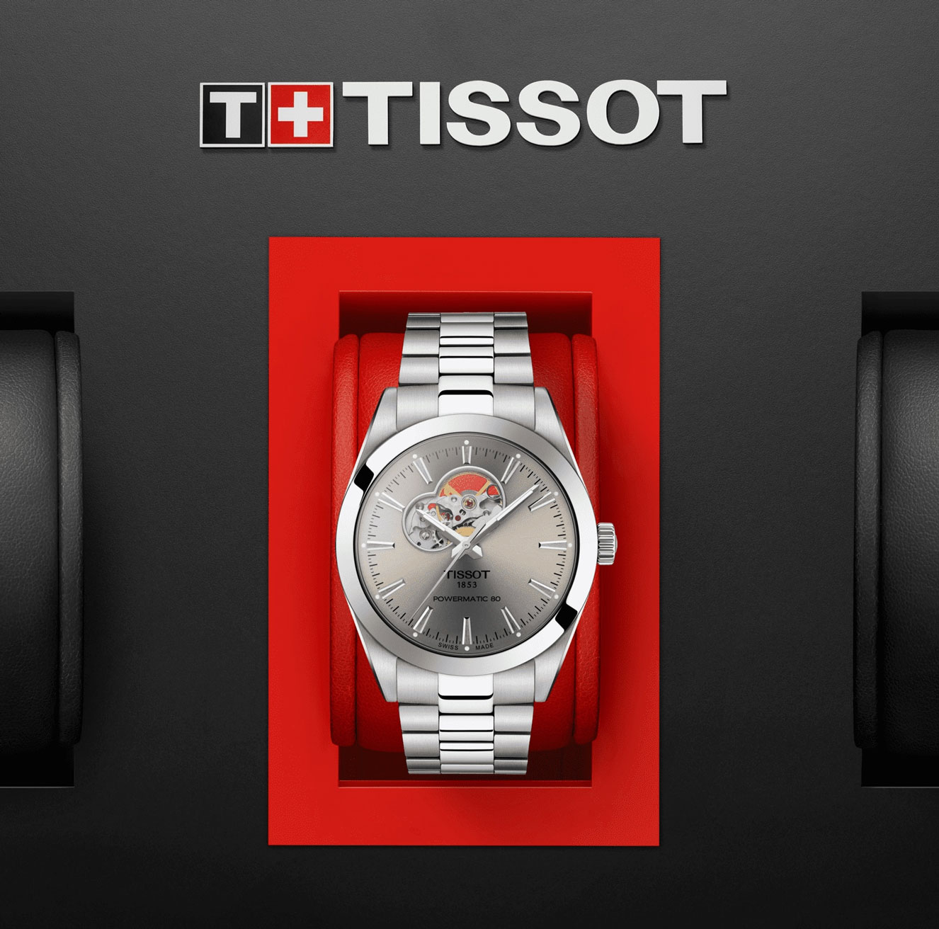 TISSOT Gentleman Powermatic 80 Open Heart T127.407.11.081.00
