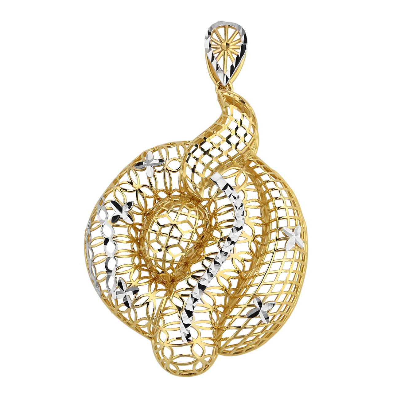 Filigraner Goldanhänger 585er Gelbgold AN160024