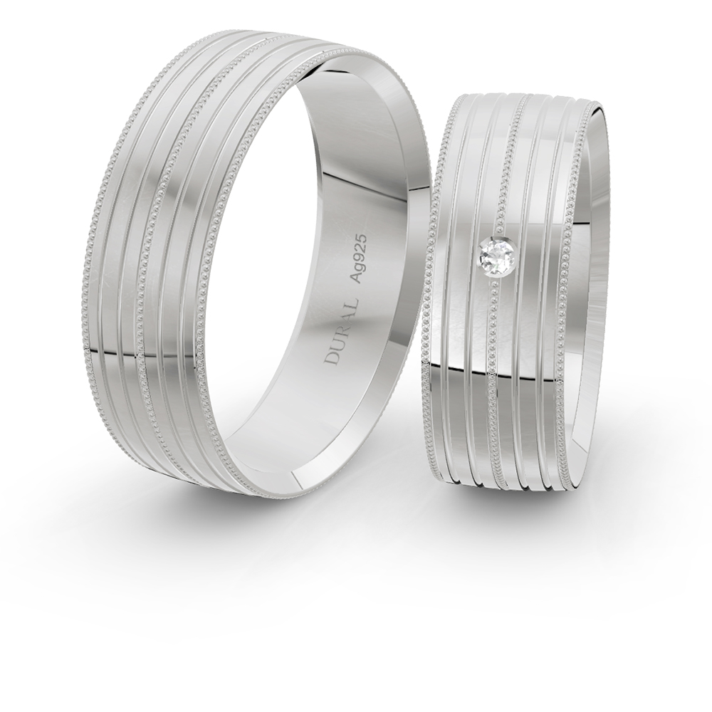 Trauringe 7,0 mm 925 Silber Trauringe 7,0 mm 925 Silber