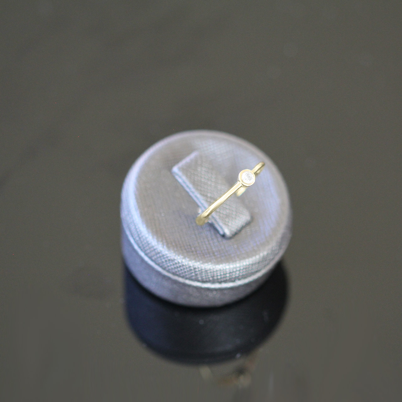 Solitärring mit Zirkonia 585/- Gelbgold EXR4144