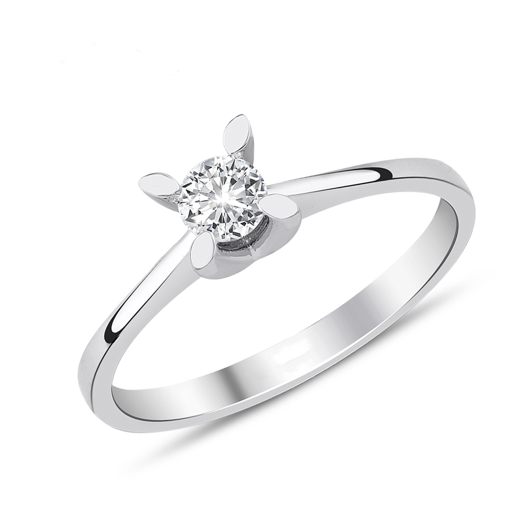 RingdmVrIs7ijZ6h6 Solitär Brillant Ring 585/- Weißgold EXR4242