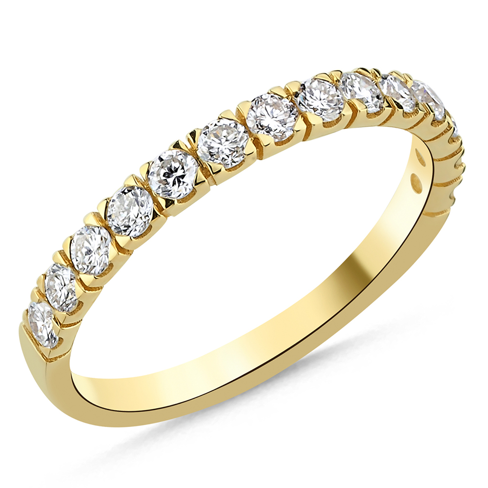 Memoire Eternity Ring 585/- Gold 0,56ct. Brillanten