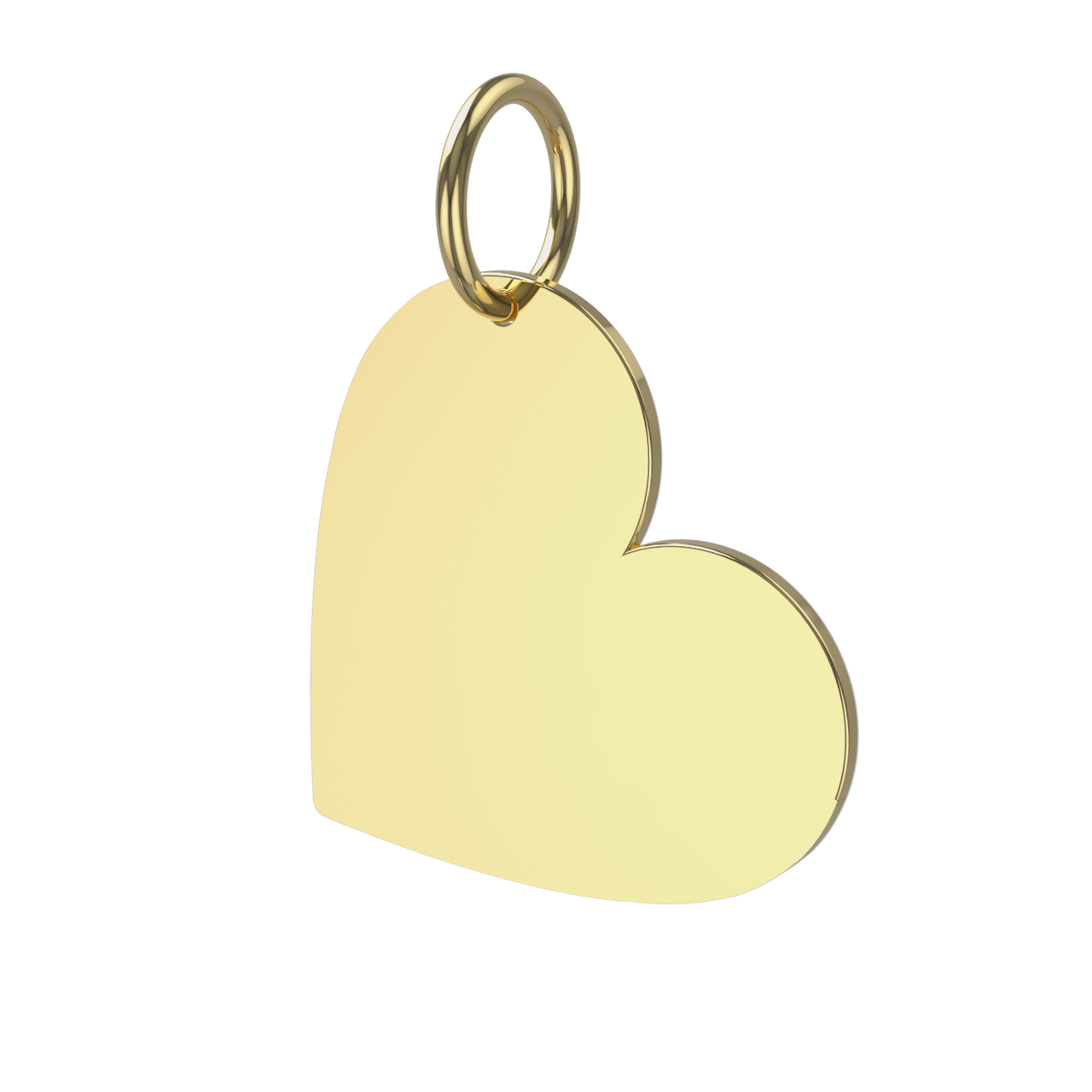 Herz Gravurplatte Gravuranhänger 585 Gold