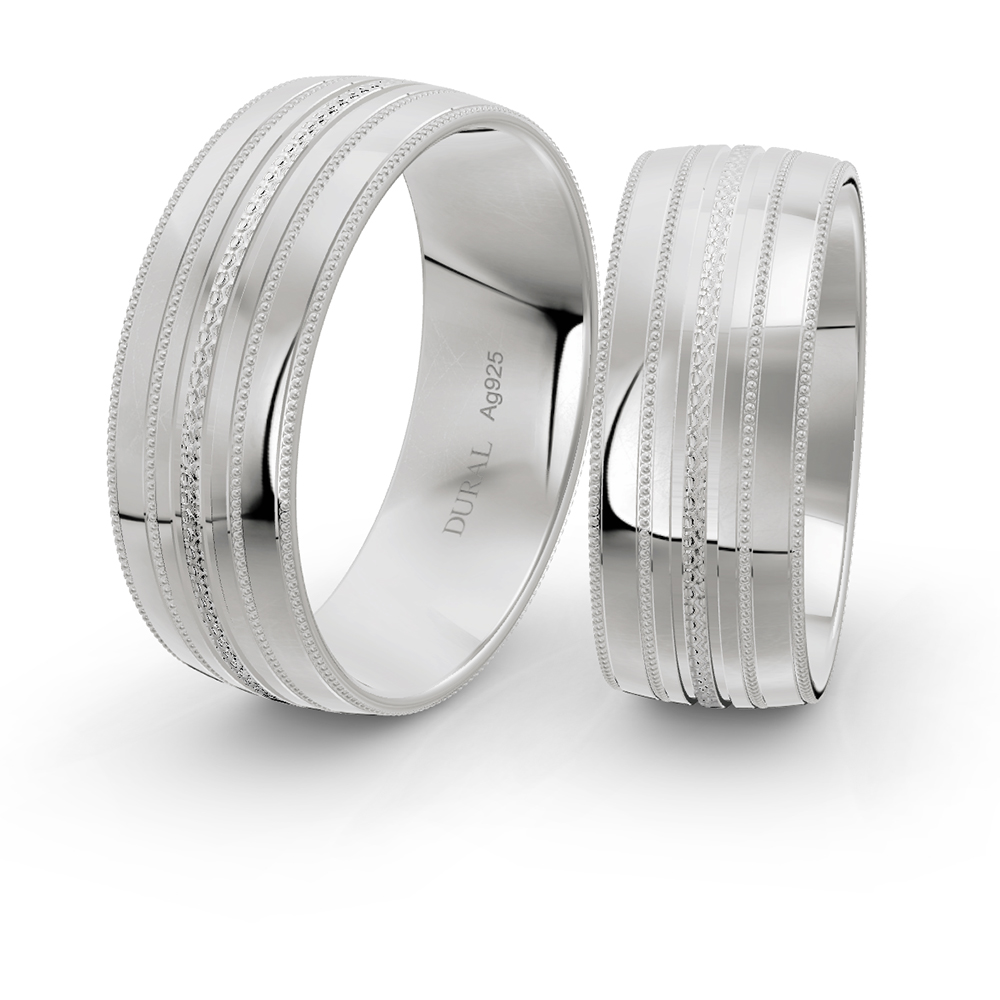 Trauringe 7,5 mm 925 Silber Trauringe 7,5 mm 925 Silber