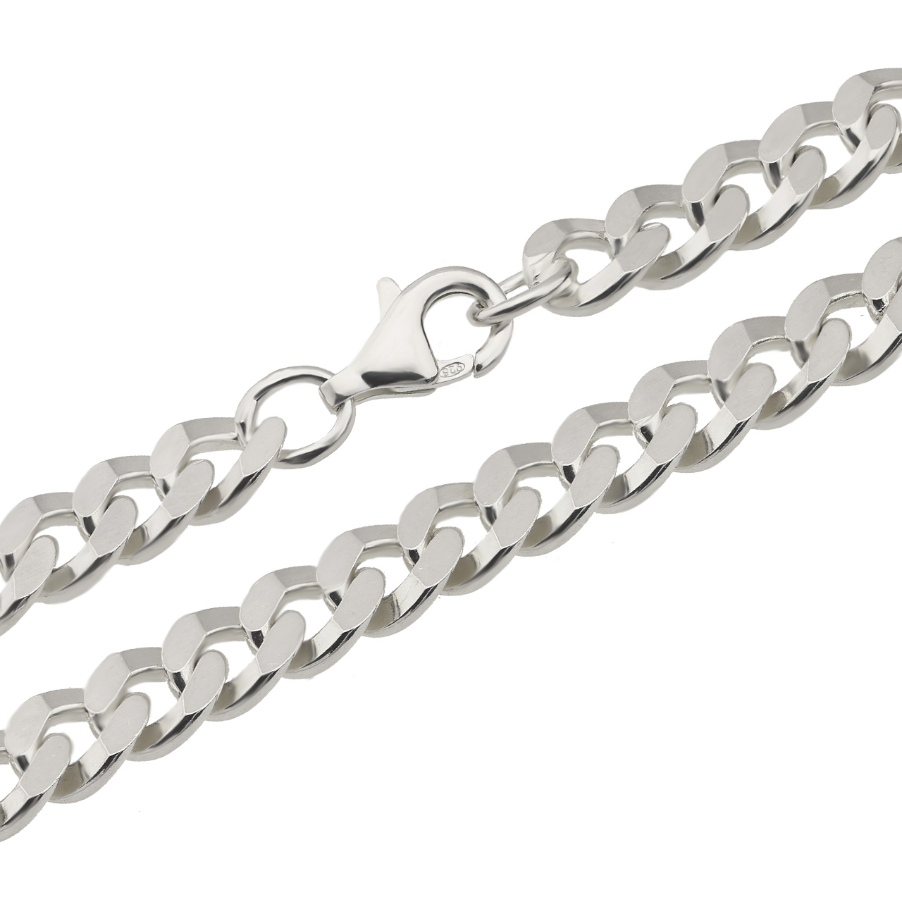ATS0005 Panzerarmband 6,0mm massiv 925 Sterling Silber ATS0005