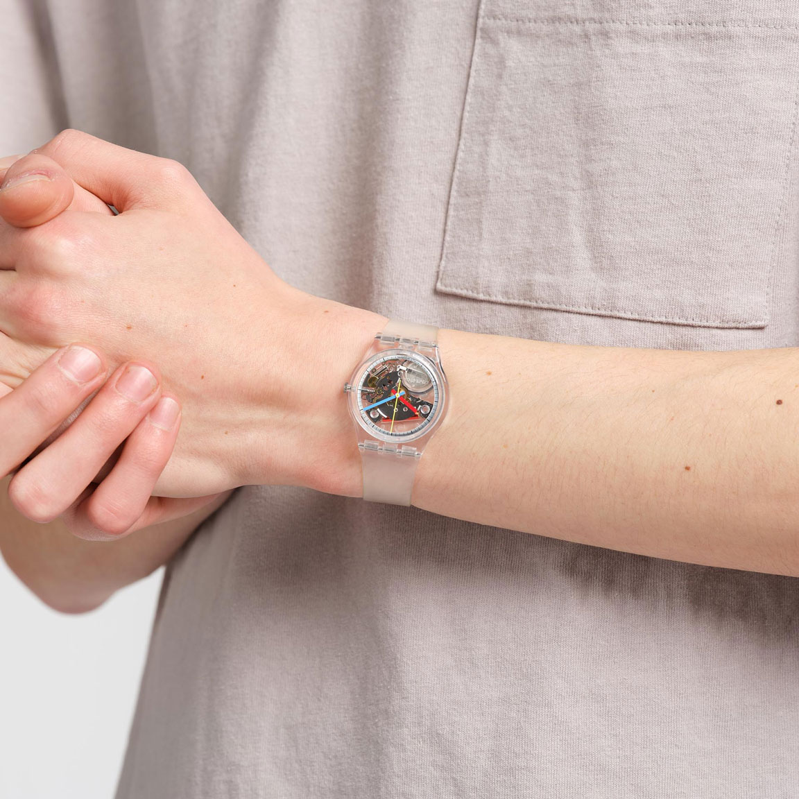 Swatch Clearly Gent SO28K100-S06
