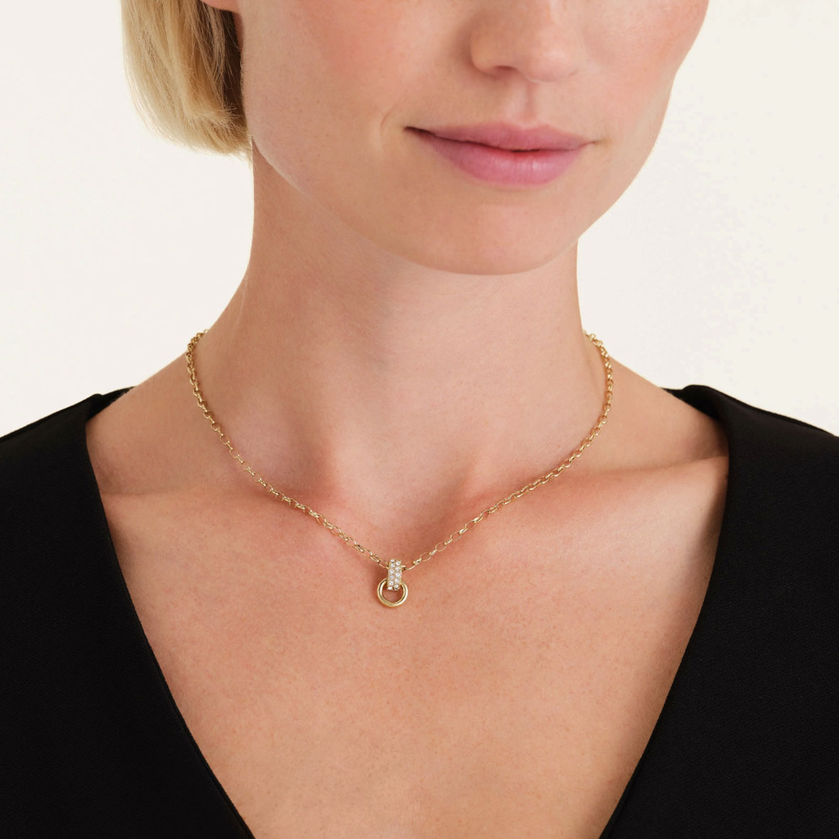 Rosefield Halskette mit Kristall Schleife