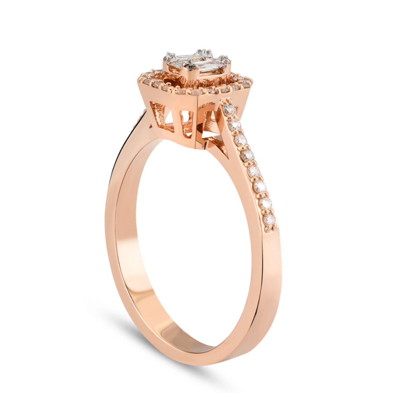Brillant Ring 585/- Rosegold EXR4101