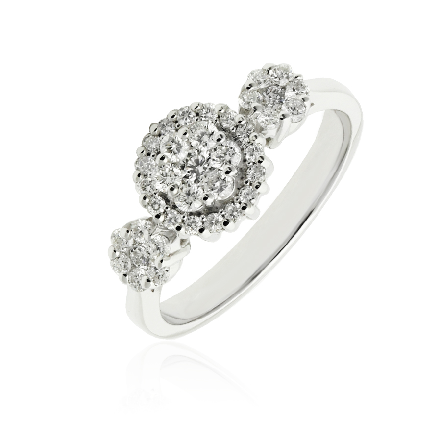 750-Weigold-Ring-mit-Brillanten-RD9005 750/- Weißgold Ring mit Brillanten RD9005