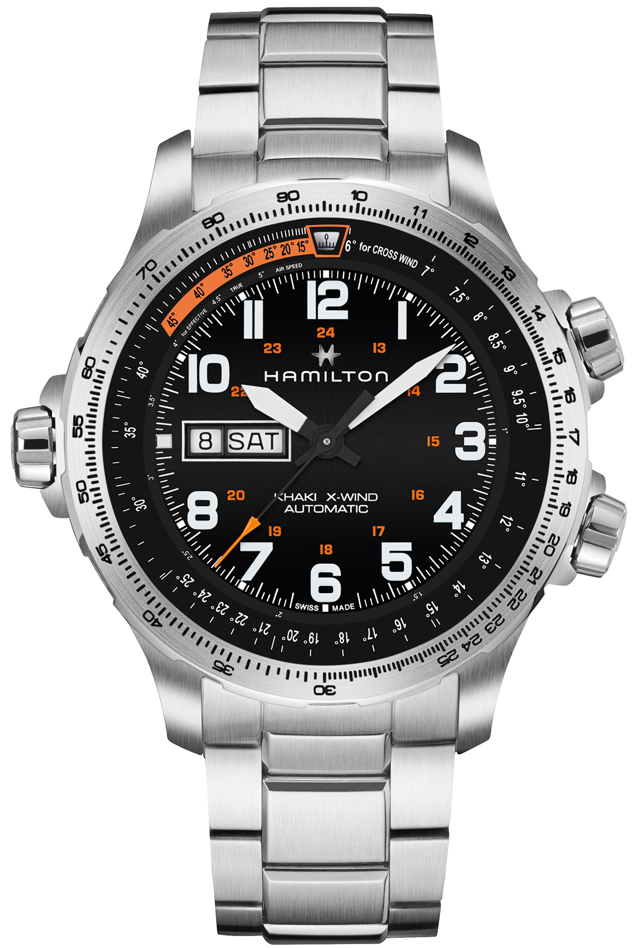 HAMILTON Khaki Aviation X-Wind Day Date Auto Herrenuhr