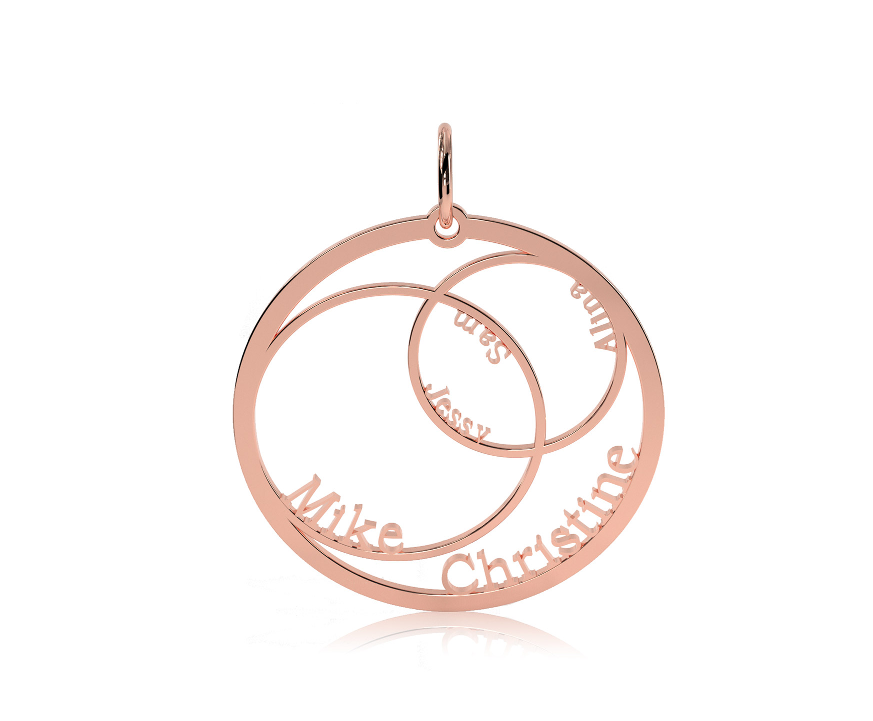 ShopbildHCM3XOulzOiLL Aurelie Emotions Namenanhänger Kreise 585 Gold AEN104 585/- Gelbgold