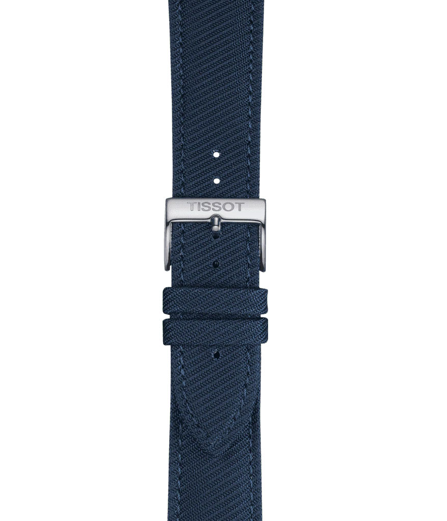 Original Tissot Textilarmband 22mm Blau T852.046.783