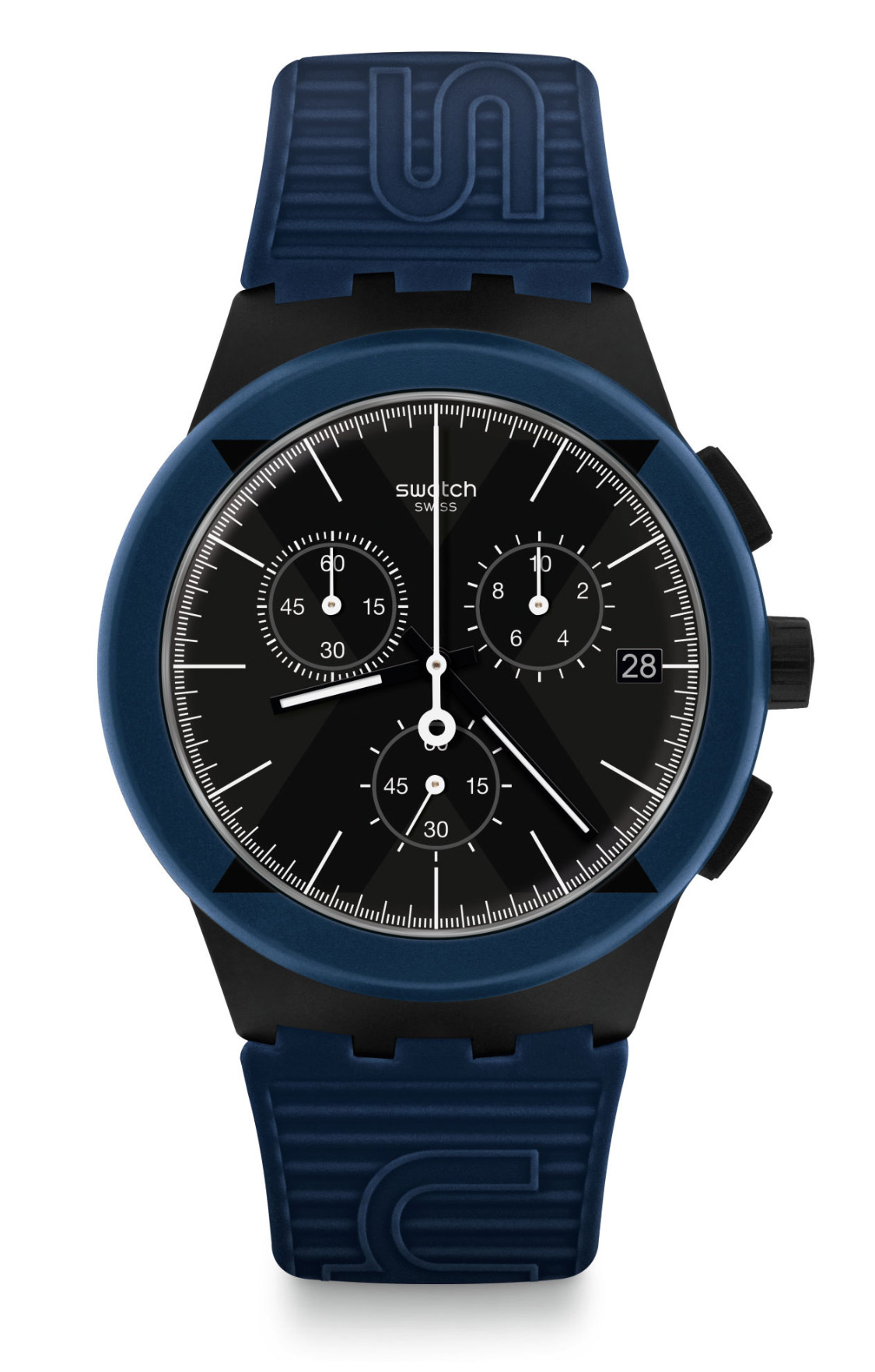 Swatch SUSB418 X-District Blue Herrenuhr ORIGINALS Chrono