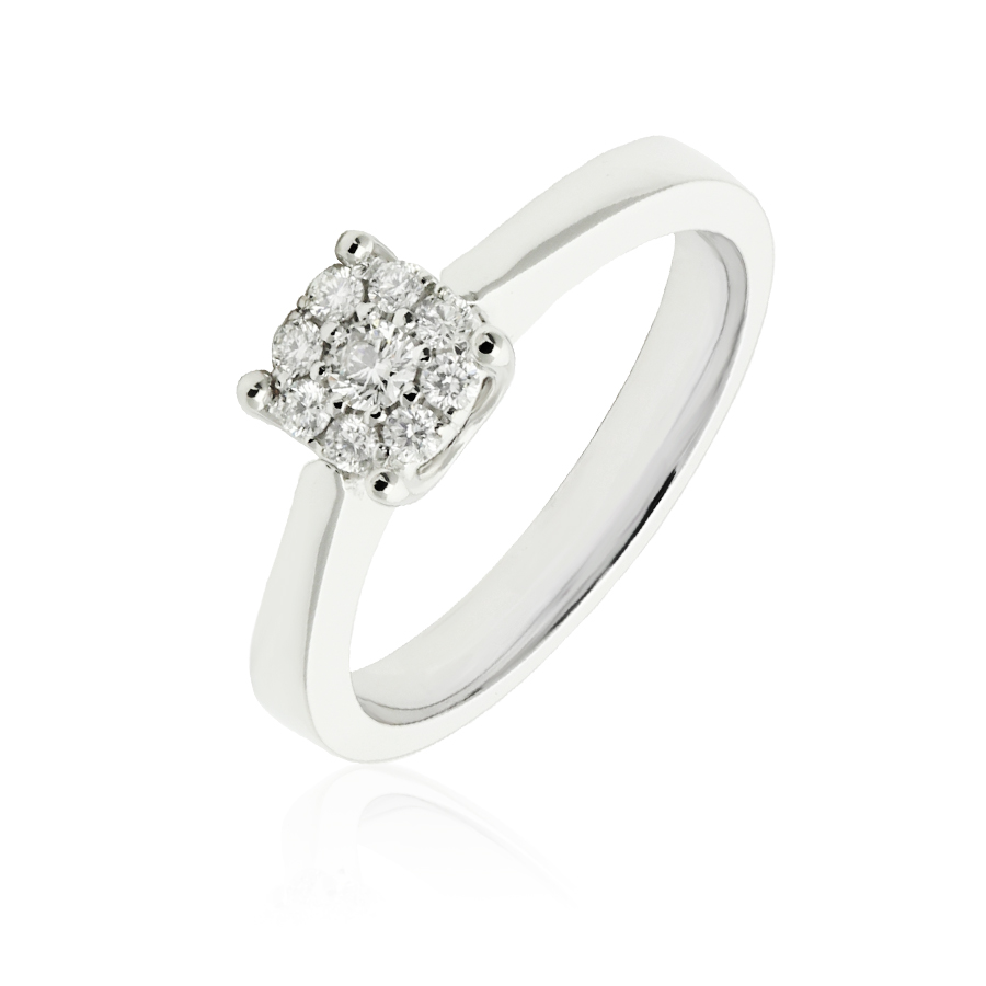 750-Weigold-Ring-mit-Brillanten-RD9006 750/- Weißgold Ring mit Brillanten RD9006