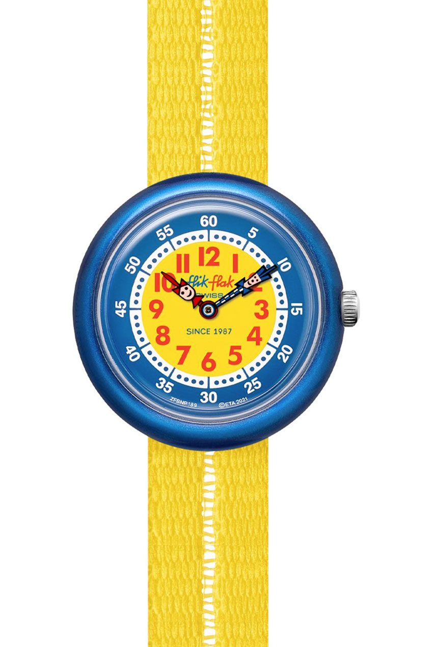 FLIK FLAK Retro Yellow Kinderuhr FBNP189