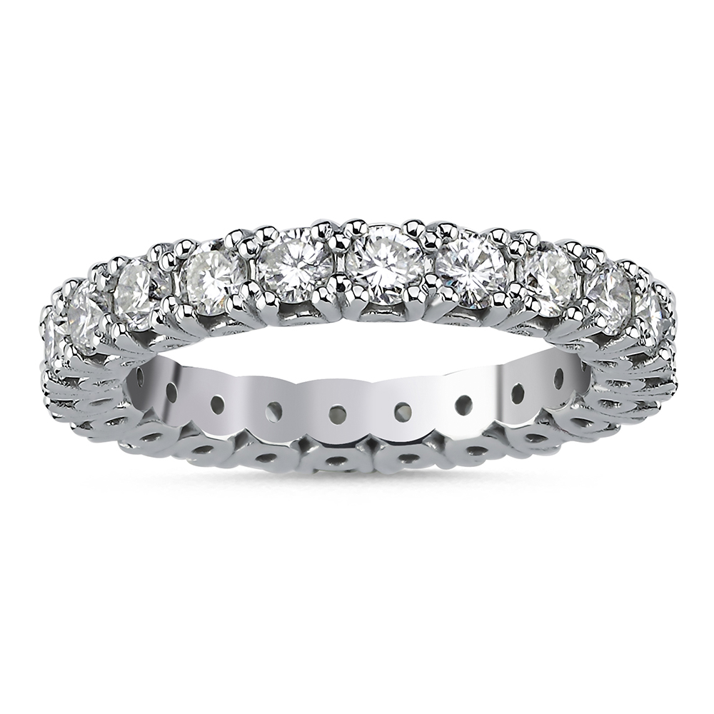 Memoire Eternity Ring 750/- Gold 1,64ct. Brillanten