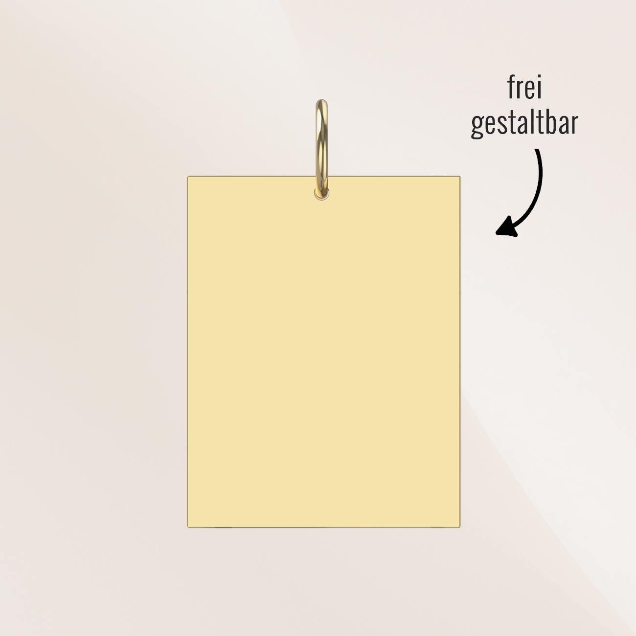Rechteck Gravurplatte Gravuranhänger 585 Gelbgold Rechteck Gravurplatte Gravuranhänger 585 Gelbgold