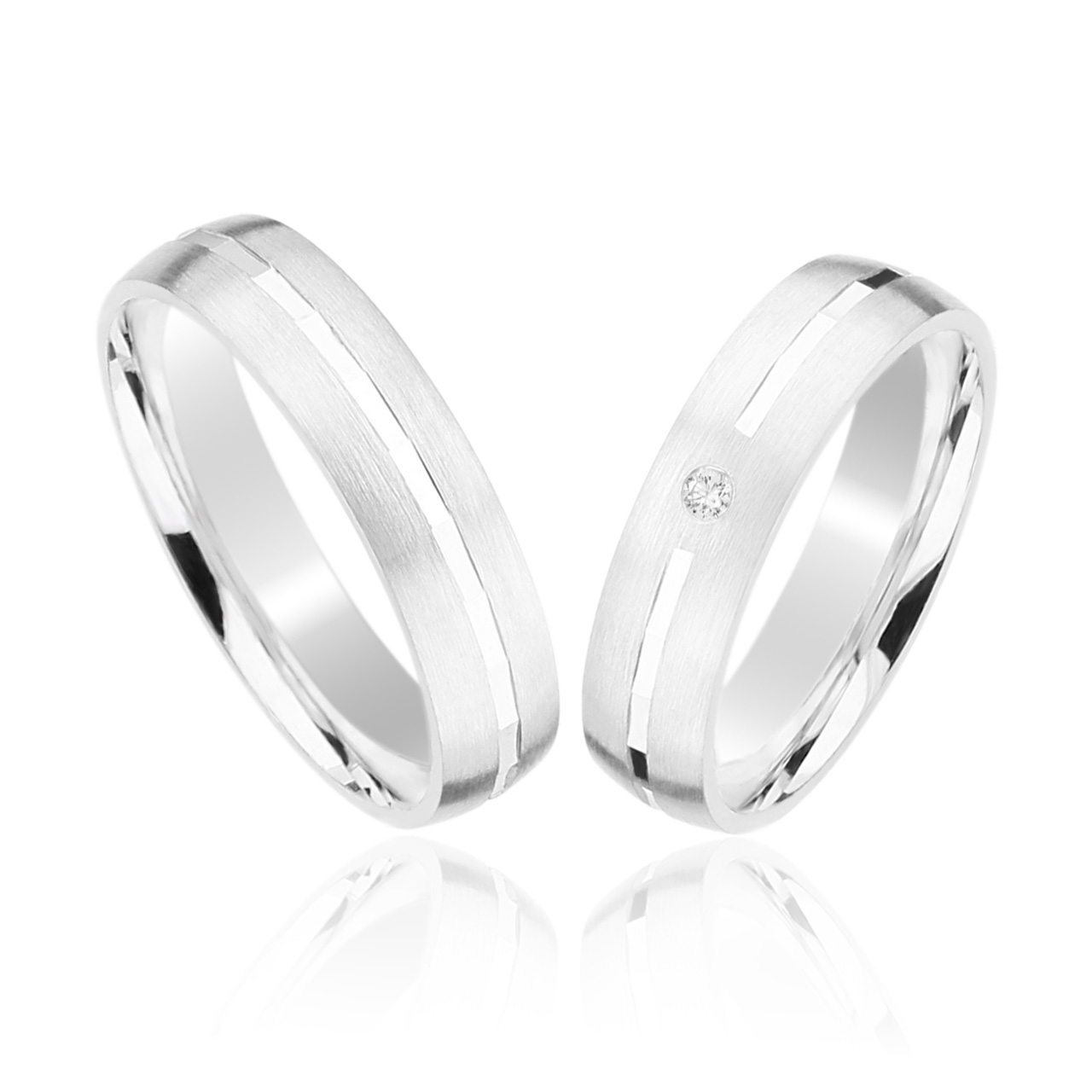 Silber Freundschaftringe, Eheringe aus 925er Silber