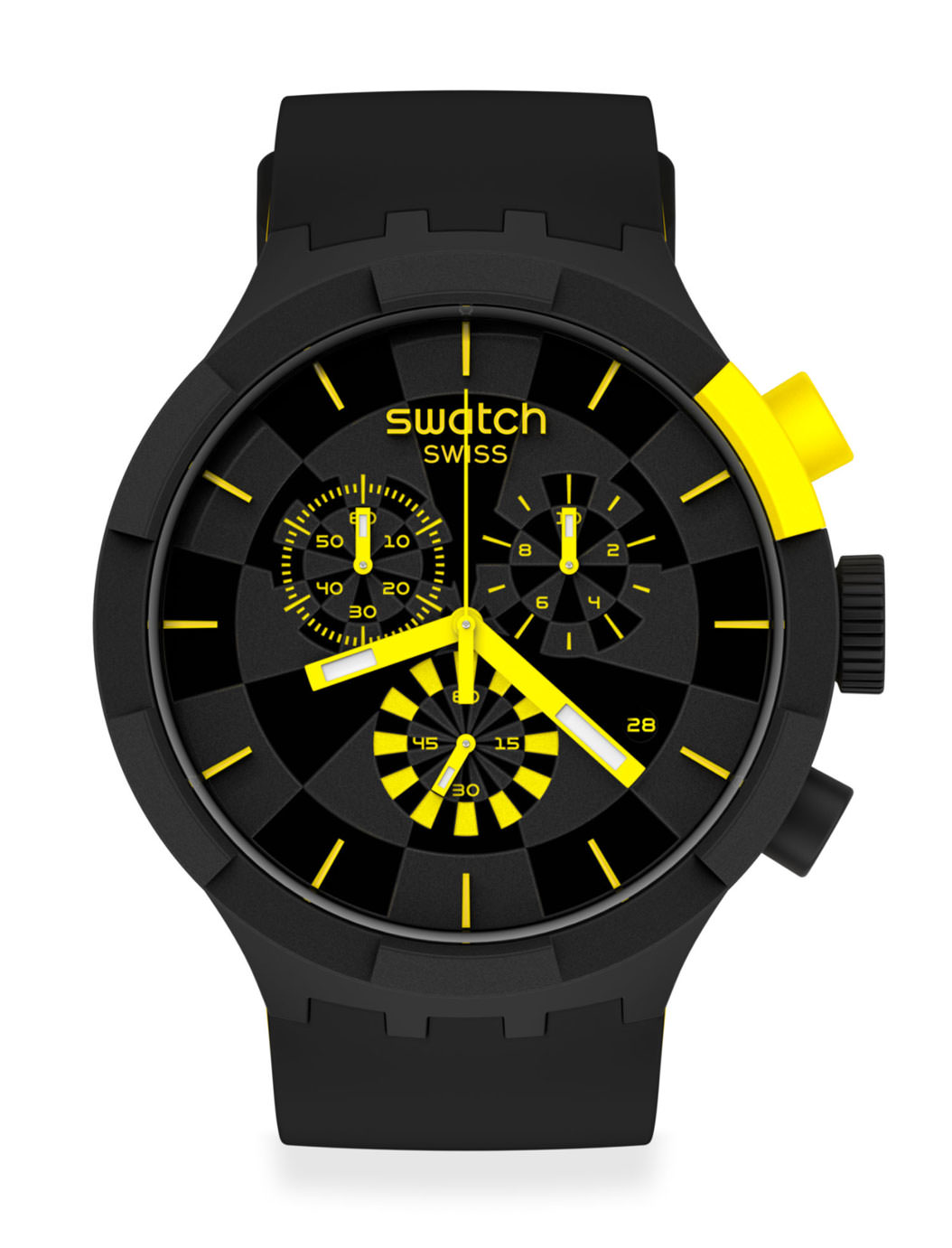 Swatch Checkpoint Yellow SB02B403 Big Bold