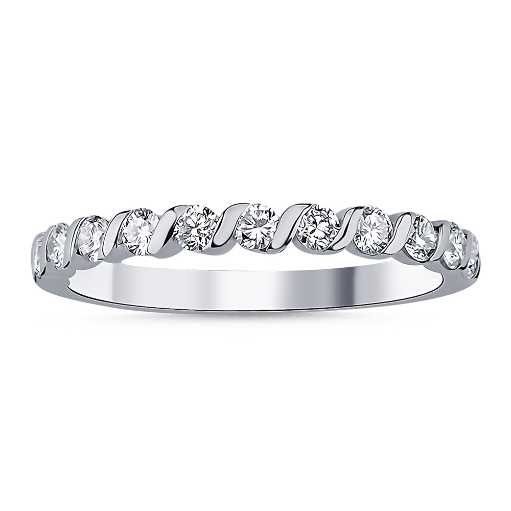 Memoire Eternity Ring 585/- Gold 0,56ct. Brillanten