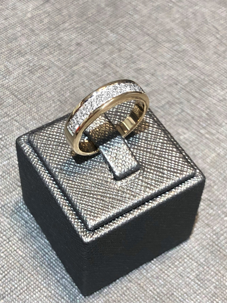0,15ct. Diamant Ring 750/- Gelbgold EXR4095