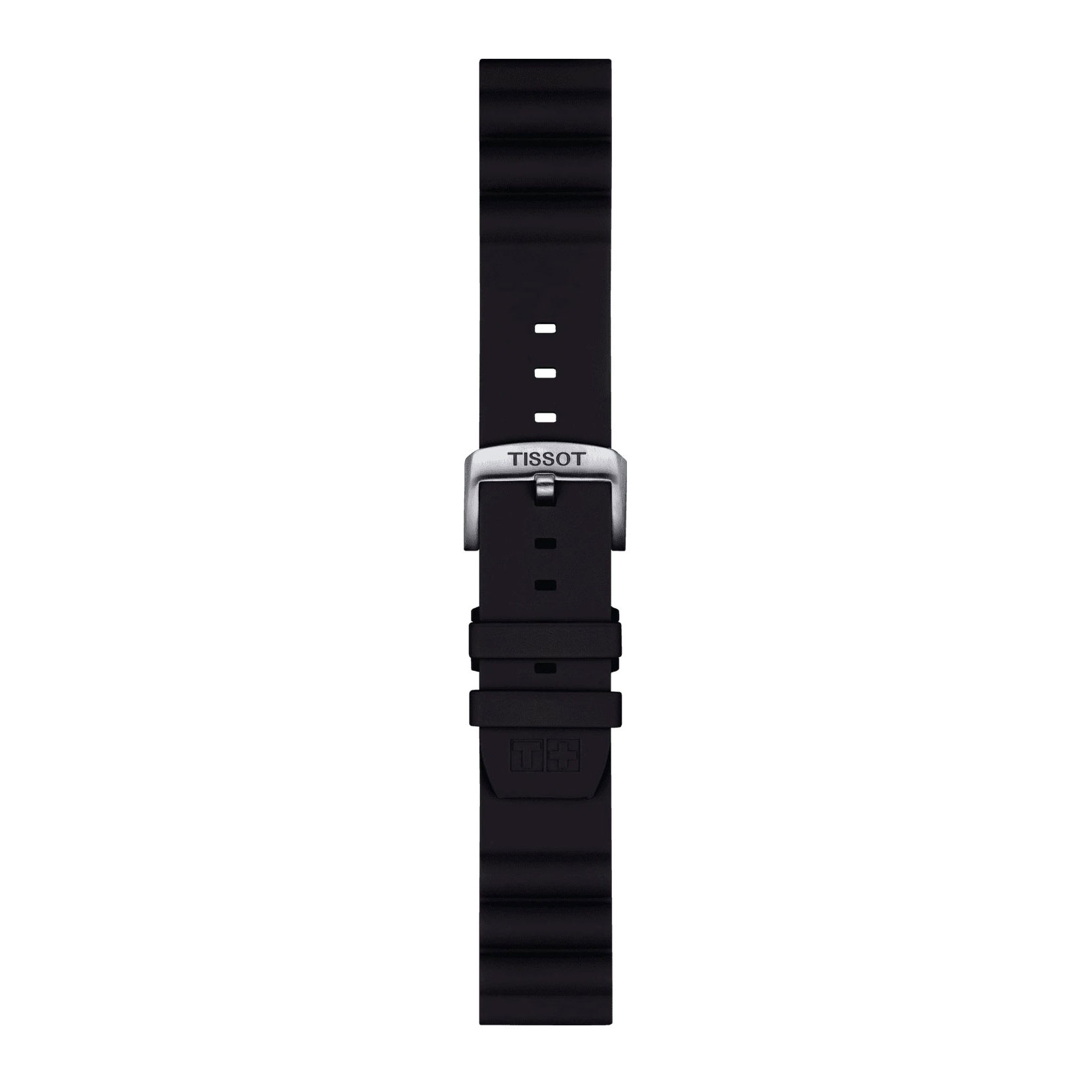 Original Tissot Silikonarmband 22mm Schwarz T852047179