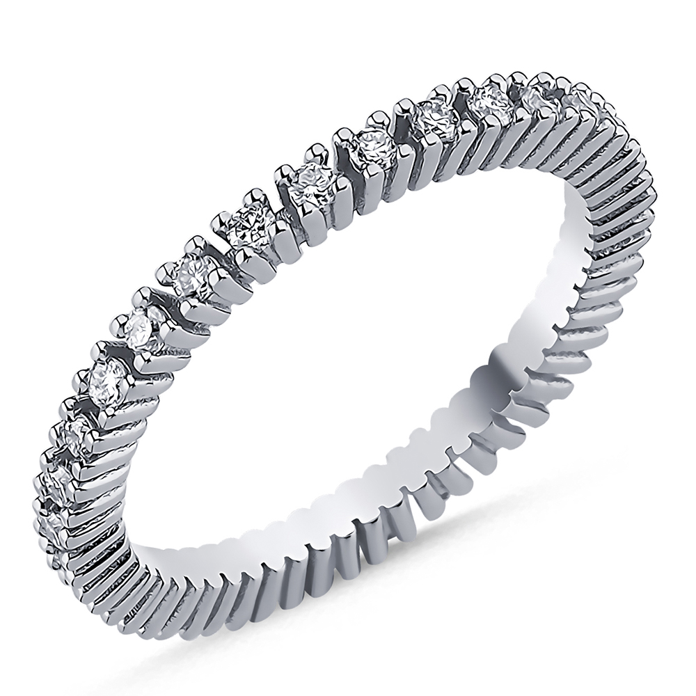 Memoire Eternity Ring 585/- Gold 0,40ct. Brillanten