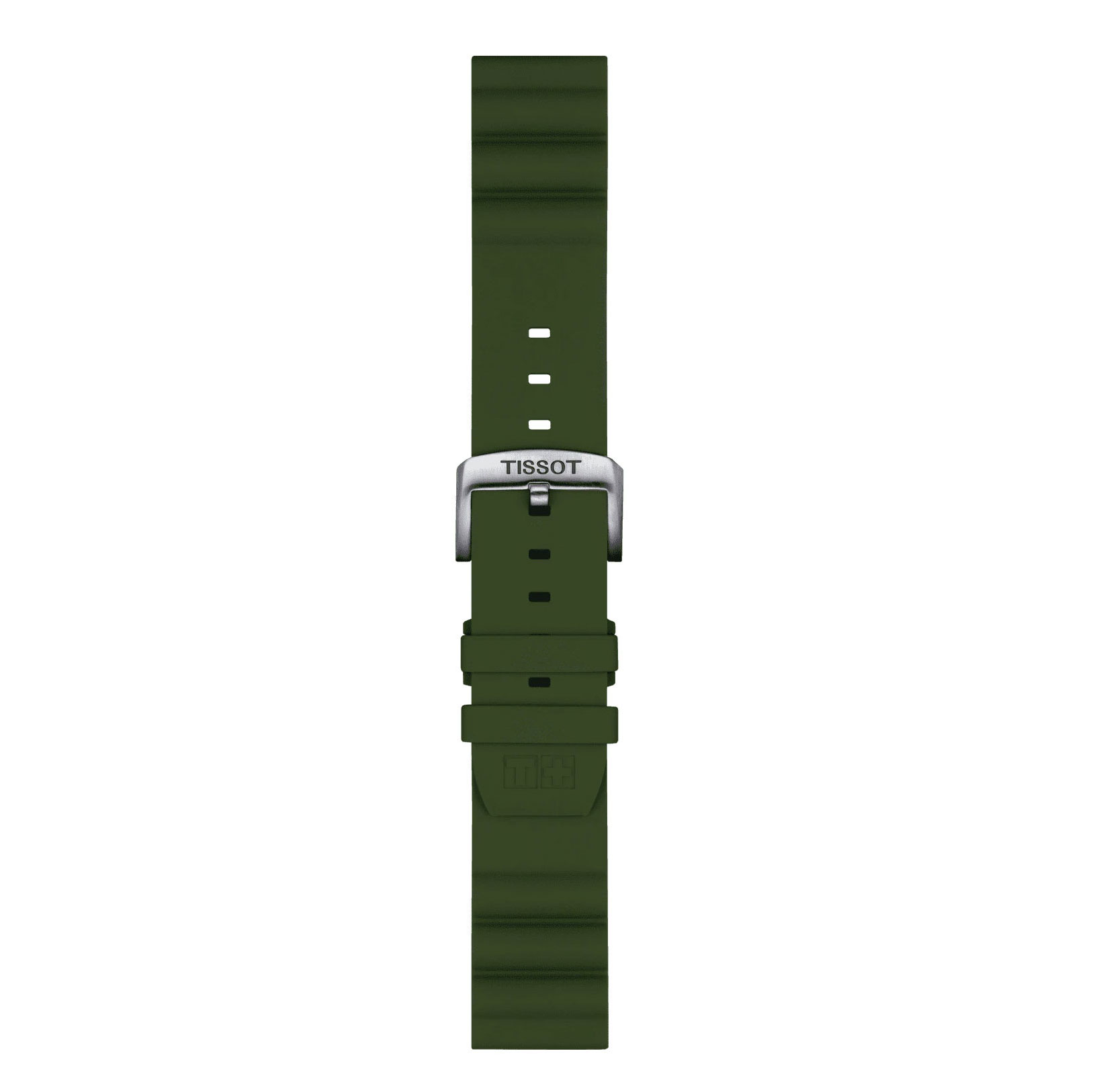 Original Tissot Silikonarmband 22mm Khaki T852047177