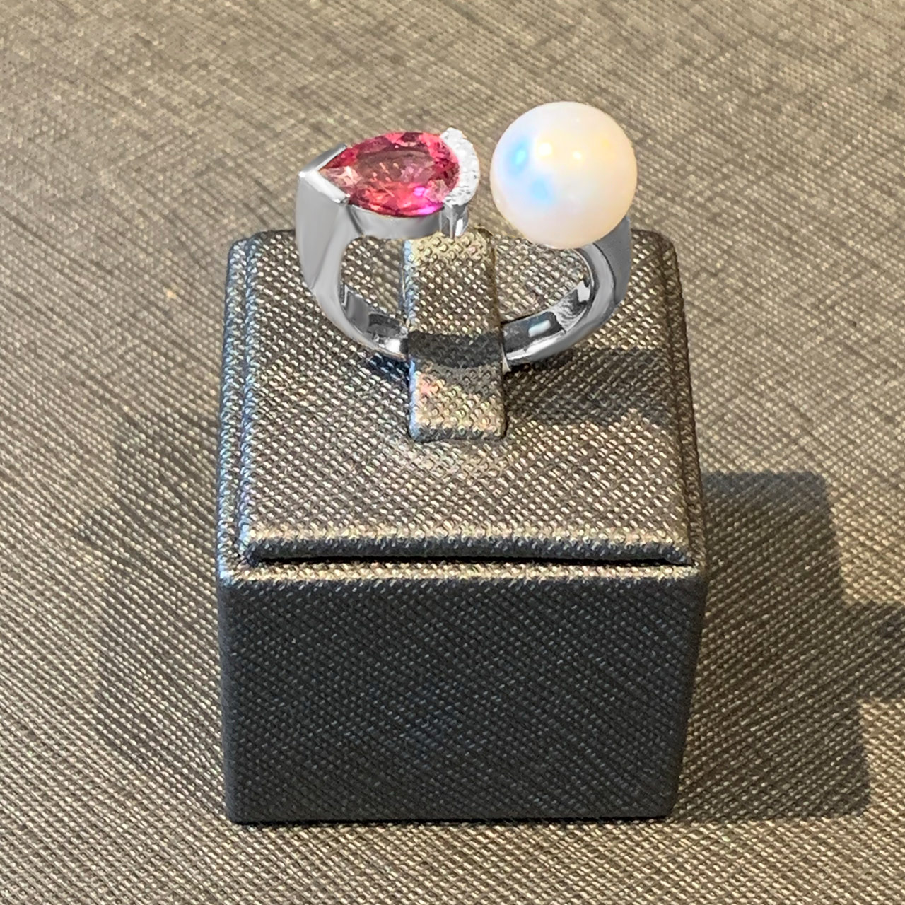 Turmalin Perlen Damen Ring aus 585/- Gold EXPR4001