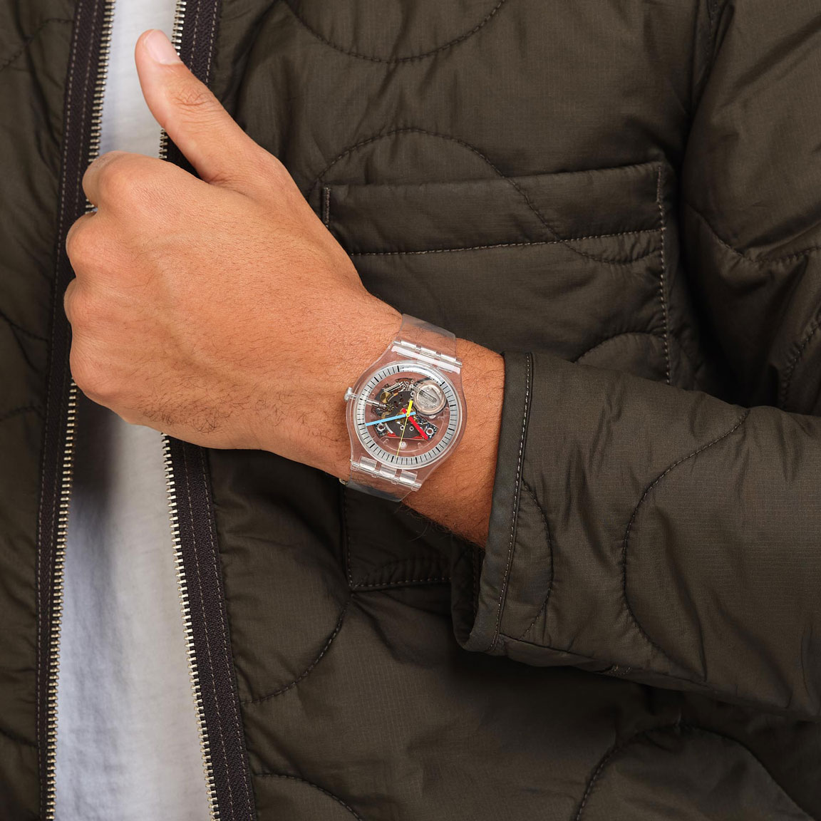 Swatch Clearly New Gent SO29K100-S06