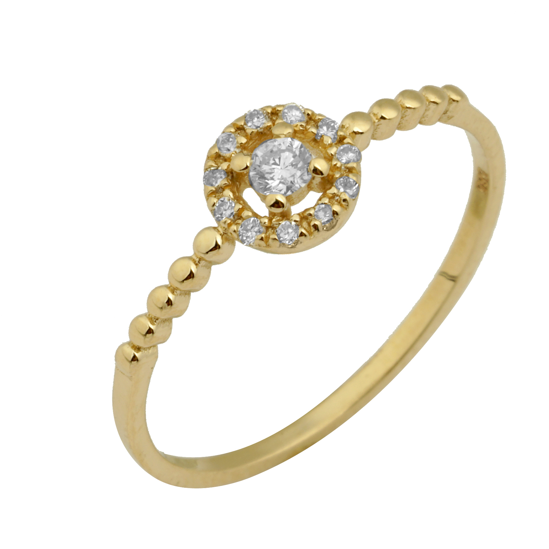 Ringm5NnHGQ20D4hV Brillant Ring 585/- Gelbgold EXR4203