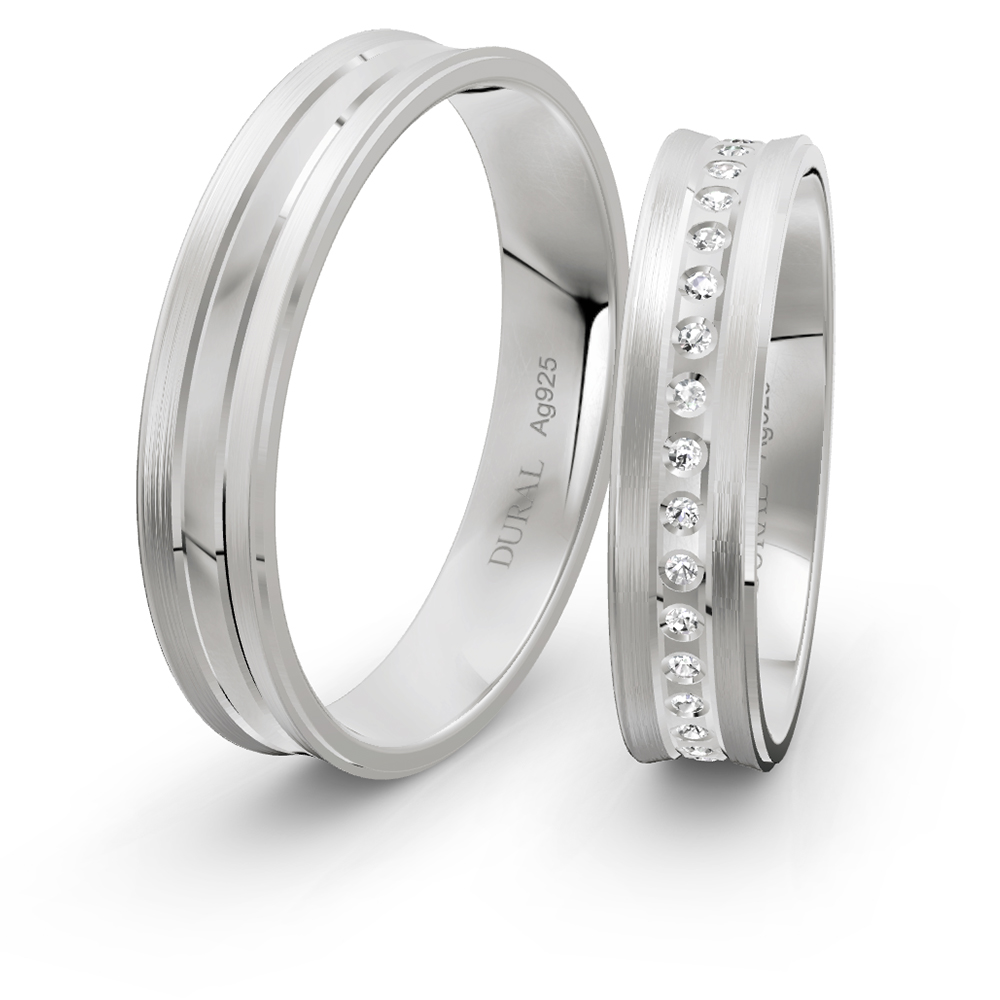 Trauringe 4,5 mm 925 Silber Trauringe 4,5 mm 925 Silber