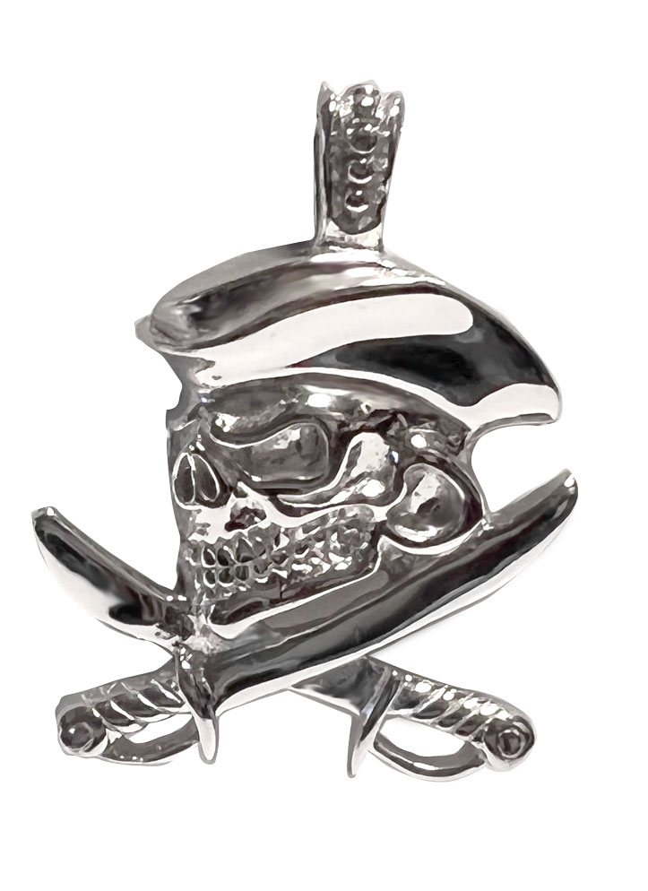 Pirat Totenkopf Anhänger 925 Silber ANS12005