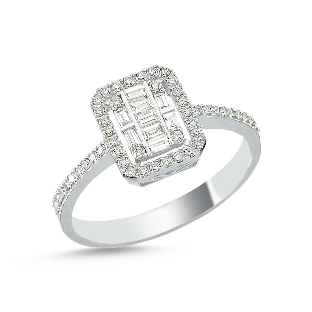 RingdzvFobahjKjVU Brillant Ring 585/- Weißgold EXR4194