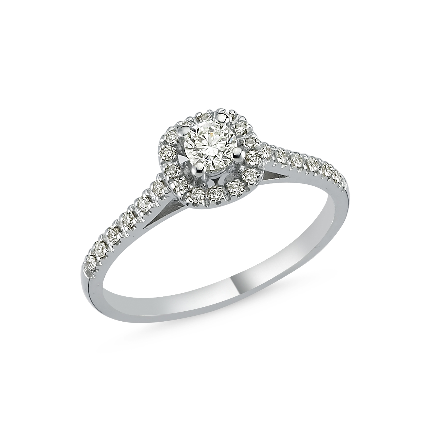 Solitär Brillant Ring 585/- Weißgold EXR4268