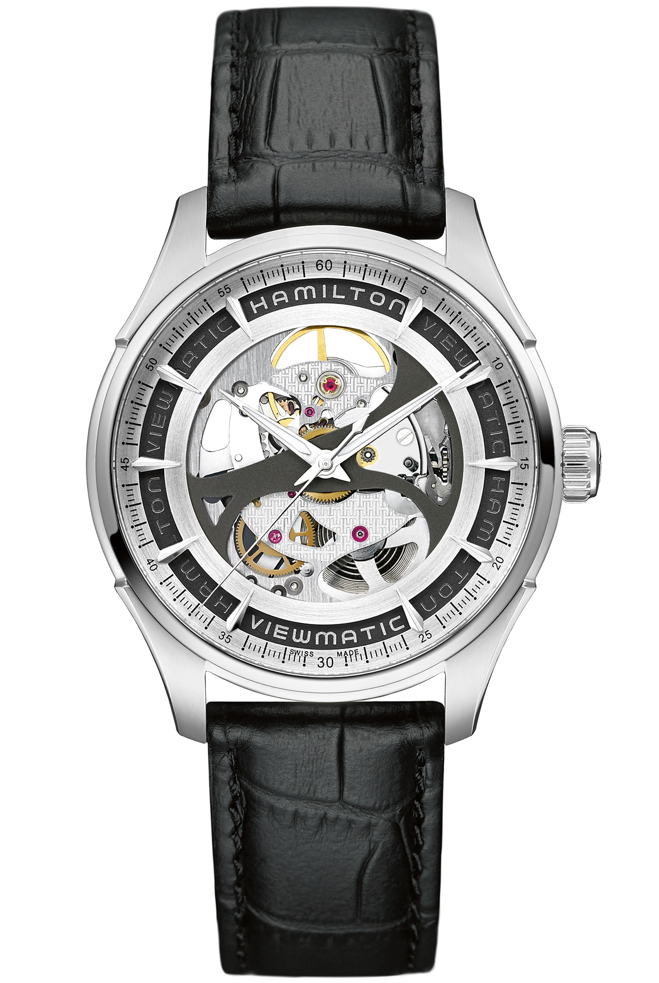 HAMILTON Jazzmaster Viewmatic Skeleton Gent AUTO