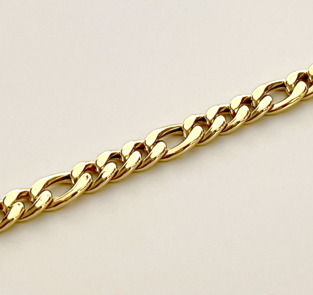 585er Goldkette Figarokette 6,2mm Gelbgold