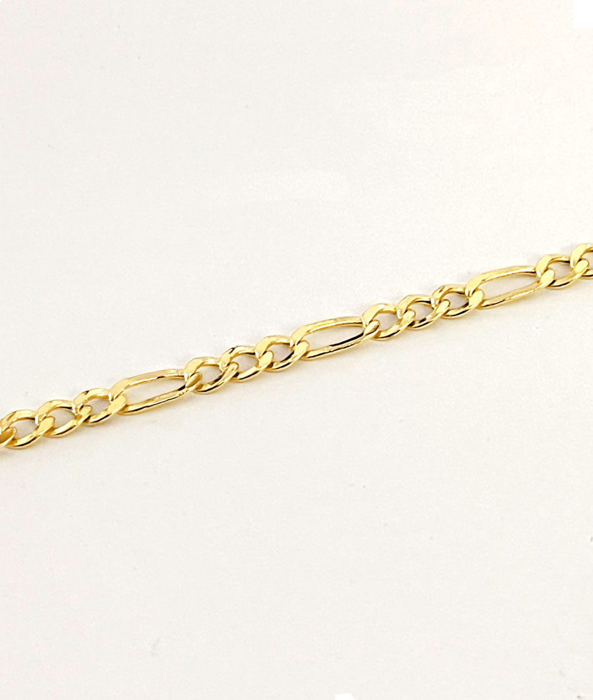 Figarokette 4,0mm 585 Gelbgold KT0029