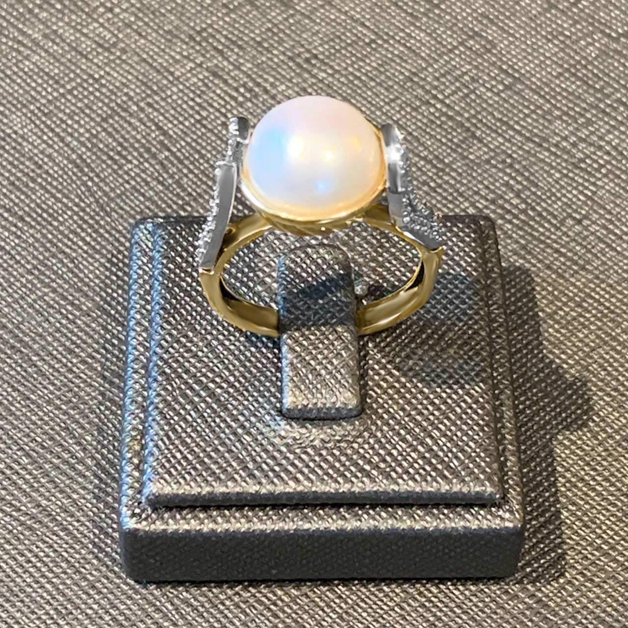 Zirkonia Perlen Damen Ring aus 585/- Gold EXPR4012