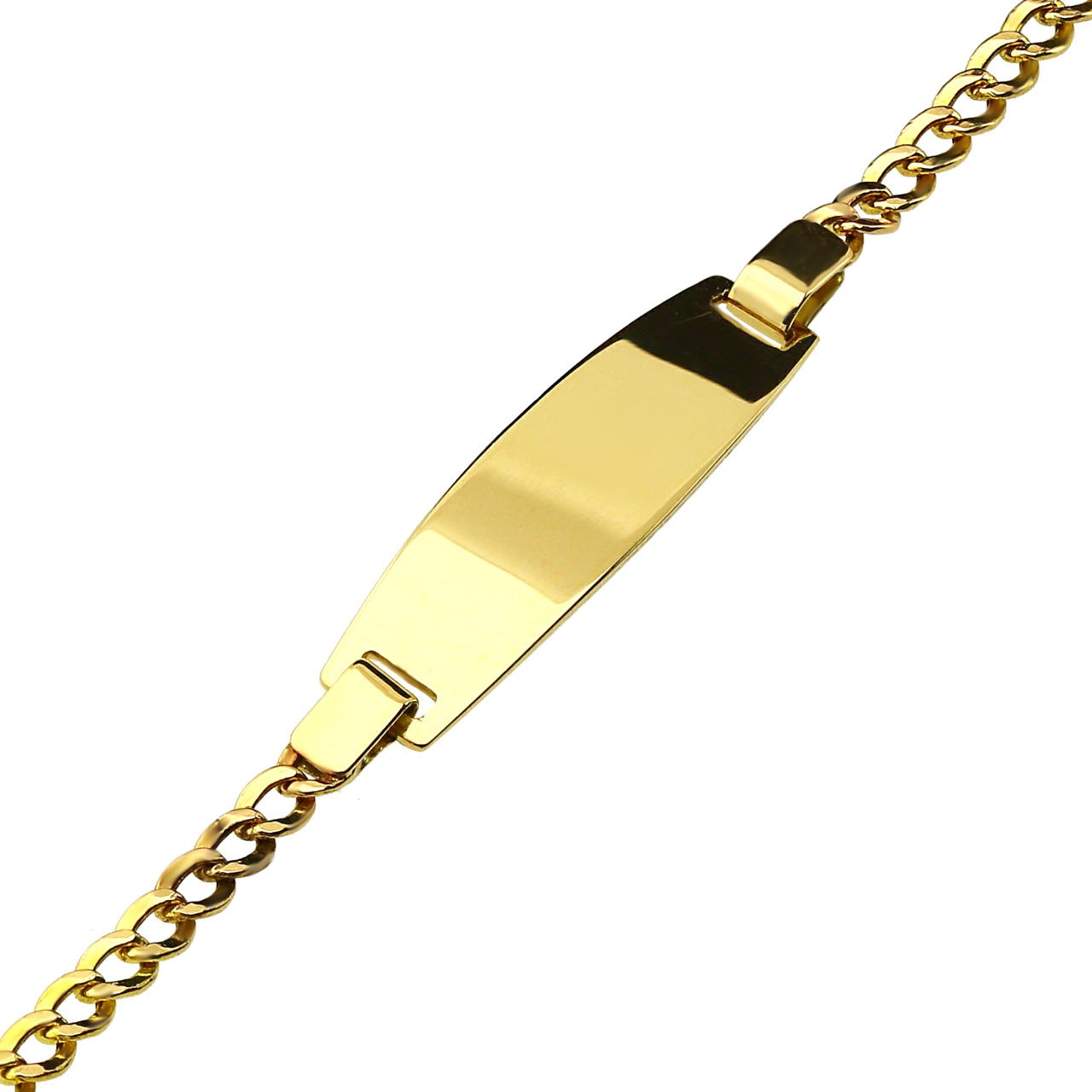 Gravur Ident Armband 585er Gold AR130027