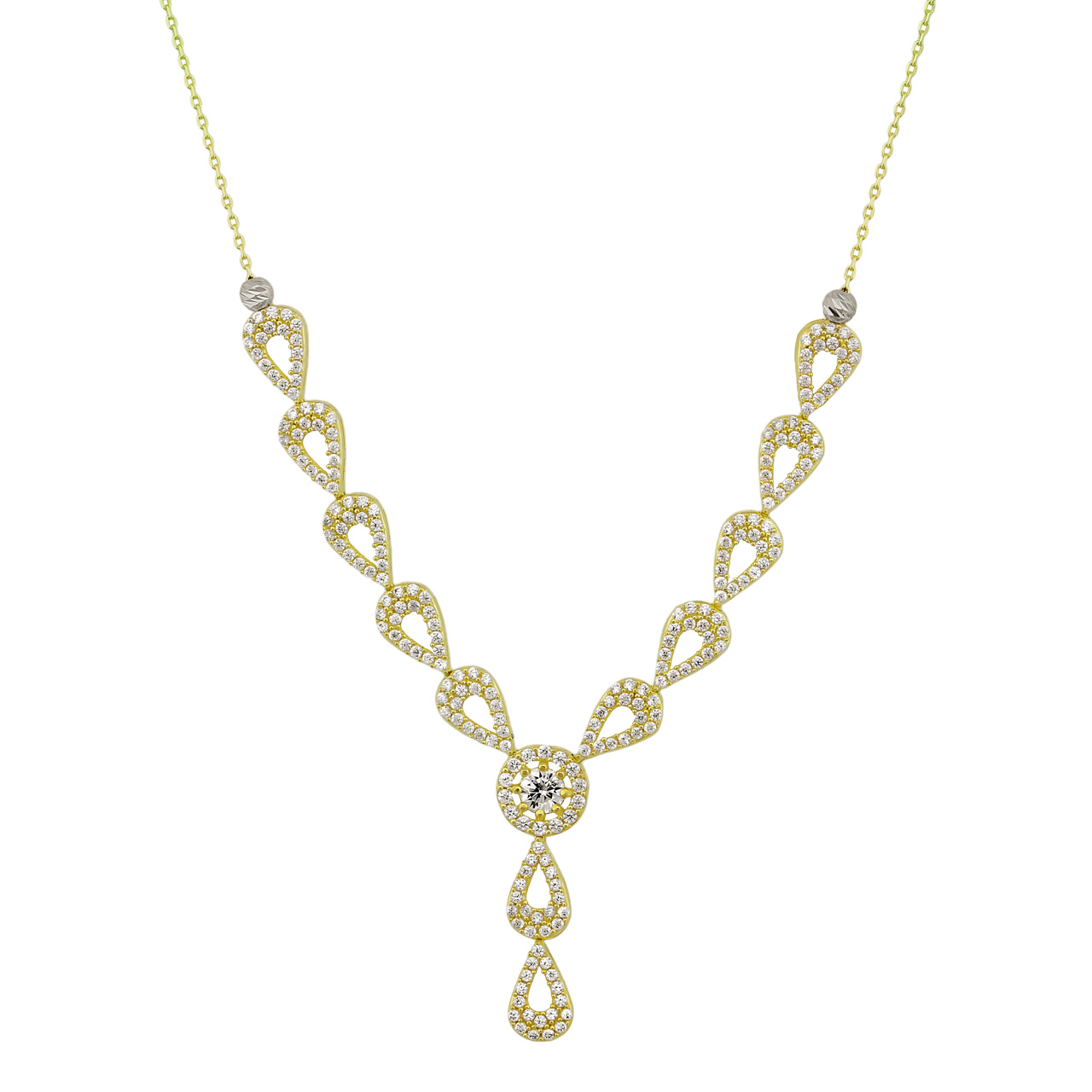 Y-Goldcollier Halskette Fantasieform 585er Gold CL16018
