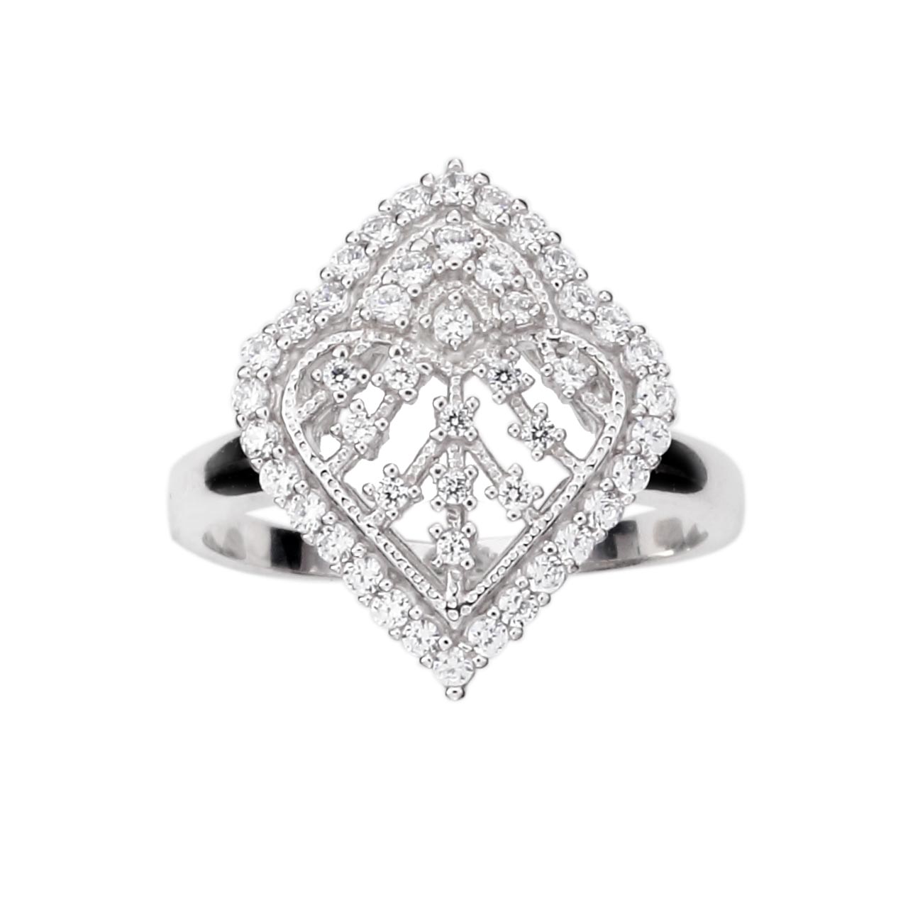 Damenring 925er Silber mit Zirkonia