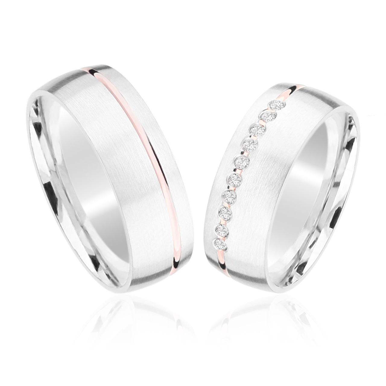 Silber Freundschaftringe, Eheringe aus 925er Silber